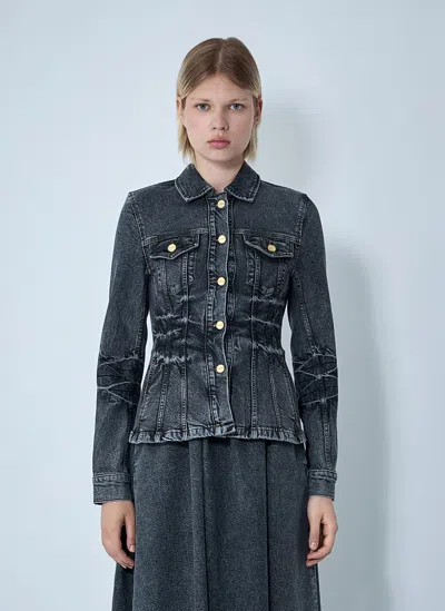 Ganni Stretch Denim Jacket