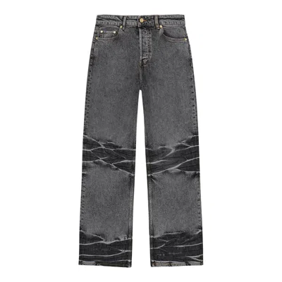 Ganni Stretch Future Izey Jeans In Gray