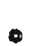 Ganni Cotton Scrunchie In Black