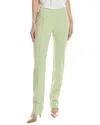 Ganni Stretch Suiting Tight Pant In Green