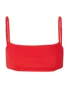 Ganni Stretch Vest In Red