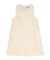 Ganni Women's Stripe Mini Dress In Nude