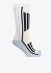 Ganni Striped Ankle-length Socks In Multicolor