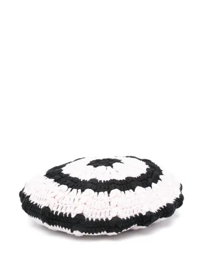 Ganni Striped Beret