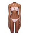 Ganni Striped Bikini Top