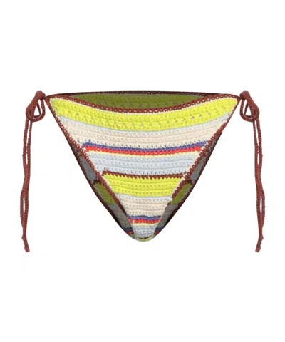 Ganni Striped Bikinis In Multi