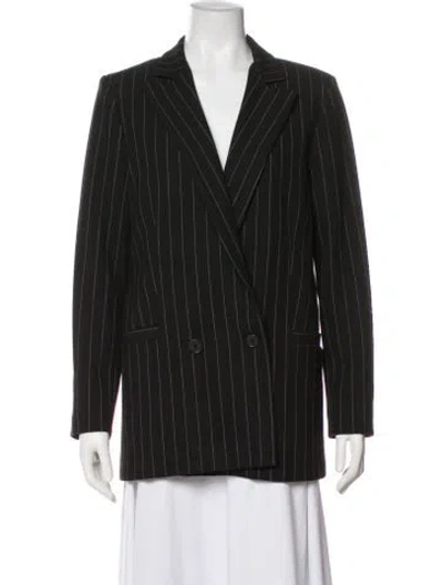 Pre-owned Ganni Striped Blazer In Multi