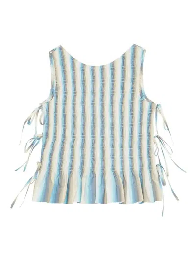 Ganni Gestreifte Bluse In Multi