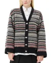 Ganni Boxy Fit Cardigan In Phantom