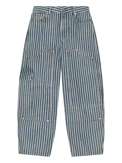GANNI STRIPED JEANS - WOMEN'S - FABRIC