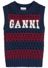 Ganni Multicolor Blue Striped Vest