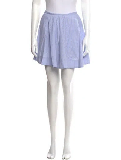 Pre-owned Ganni Striped Mini Skirt In Multi