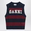 Ganni Multicolor Blue Striped Vest