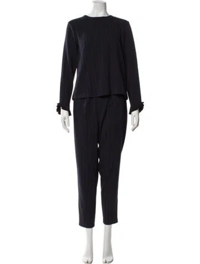 Pre-owned Ganni Striped Pant Set In Multi