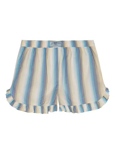 Ganni Gestreifte Shorts In Multi