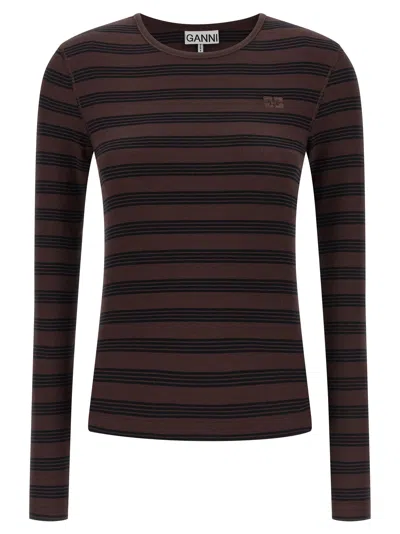 GANNI STRIPED SWEATER