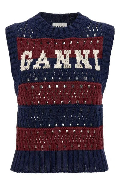 GANNI GANNI STRIPED VEST