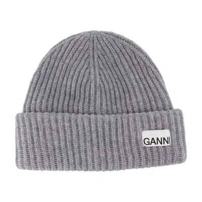 GANNI GANNI STRUCTURED RIB BEANIE