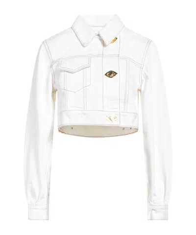 Ganni Stylish Denim Jacket In White