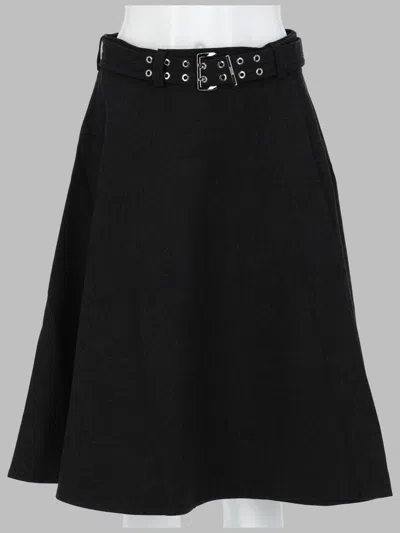 Ganni Stylish Recycled Wool Blend Mini Skirt In Gray