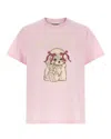 Ganni Basic Jersey T-shirt In Animal Print