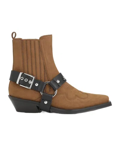 GANNI GANNI LOW CUT WESTERN CHELSEA BOOTS