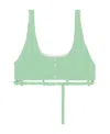 Ganni Synthetic Fibers T-shirt In Green
