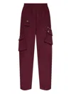 Ganni Womens Elasticated Multi-pocket Nylon Trousers Port Royale In Multi