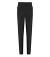 Ganni Straight Twill Lightweight Trousers In Nero