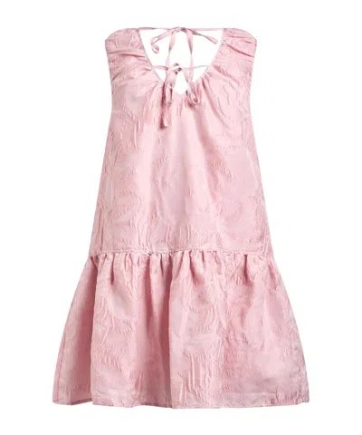 Ganni Summer Dresses In Pink