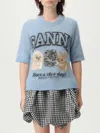 Ganni Sweater  Woman Color Denim