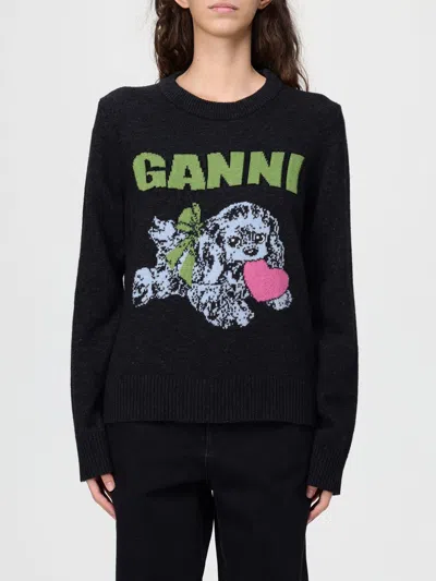 GANNI SWEATER GANNI WOMAN COLOR GREY,H40460020