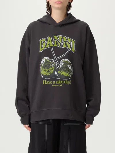 GANNI SWEATSHIRT GANNI WOMAN COLOR GREY,H13839020