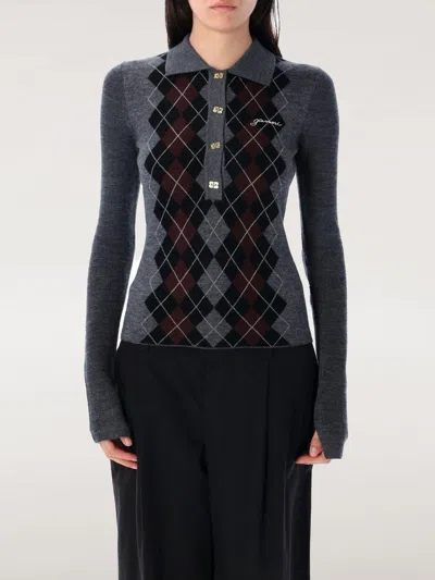 GANNI POLO SHIRT GANNI WOMAN COLOR GREY,H09959020