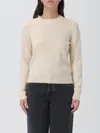 Ganni O-neck Shirt In Ivory