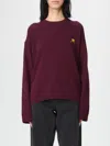 Ganni Knitwear In Bordeaux Wool In Purple