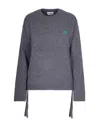 Ganni Maglione Future Charcoal Grey In Blue