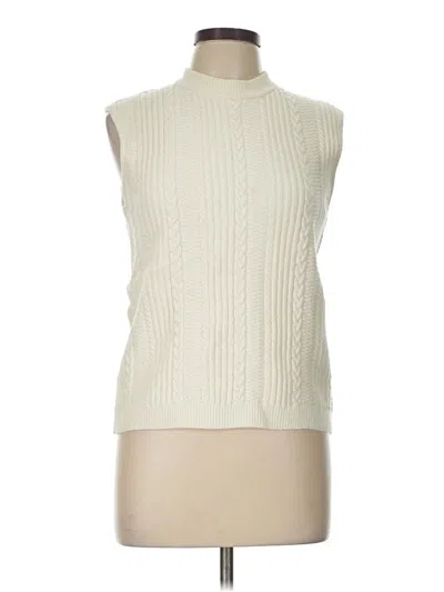 Pre-owned Ganni Sweater Vest In Ivory