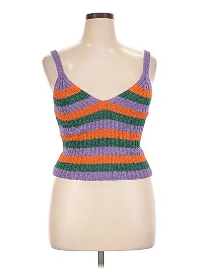 Pre-owned Ganni Sweater Vest In Orange