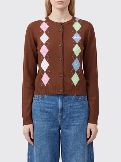 Ganni Sweater Woman In Brown