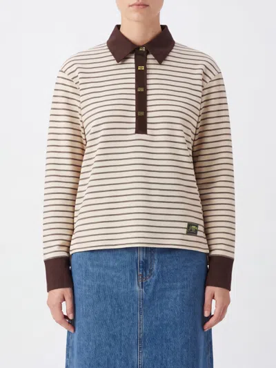 Ganni Sweater Woman Color Brown In Multi