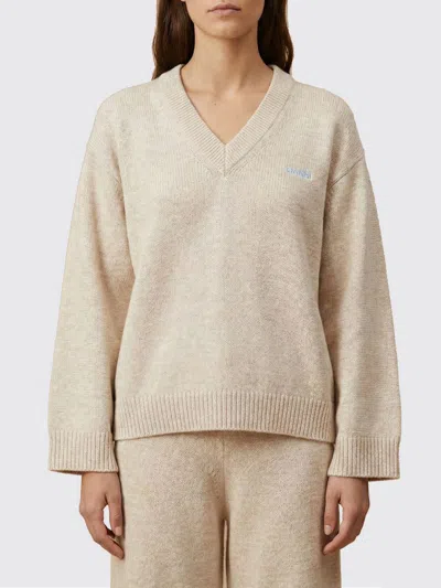 Ganni Sweater Woman  In Neutral
