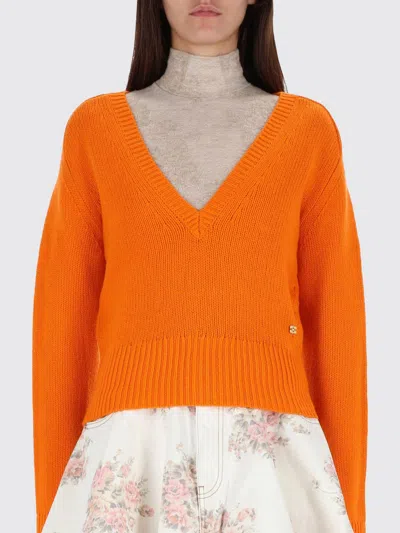 Ganni Sweater Woman  In Orange