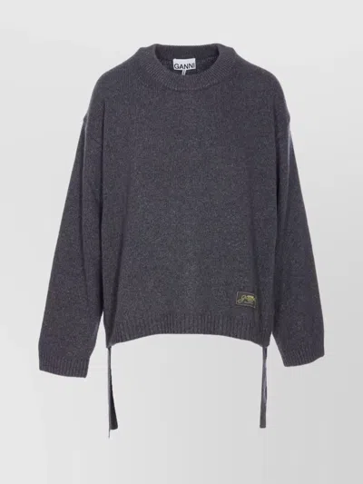GANNI SWEATER WOOL SIDE TIES
