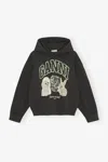 Ganni Hoodie With Logo Print