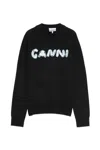 Ganni Sweaters In Black