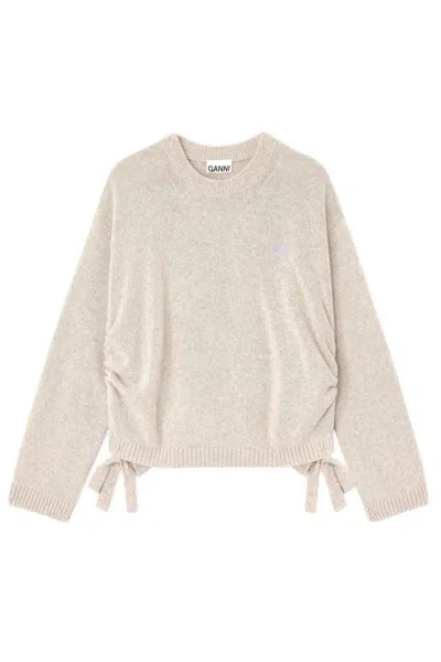 Ganni Sweaters In Neutral