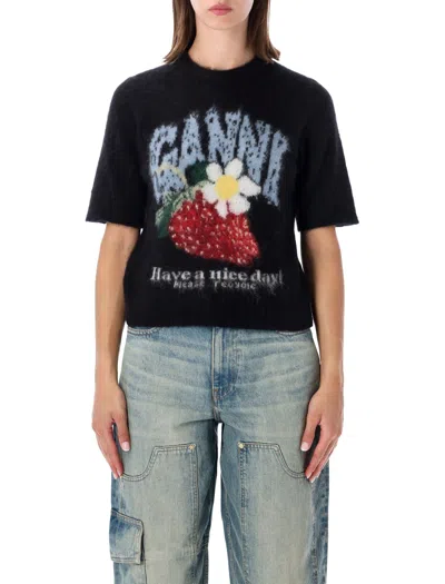 Ganni Sweaters In Black