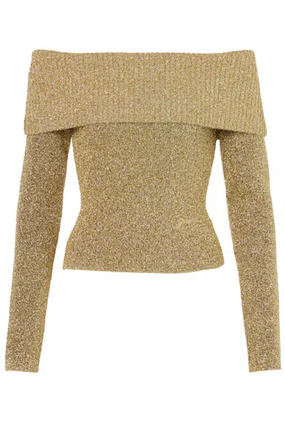 GANNI GANNI SWEATERS GOLDEN