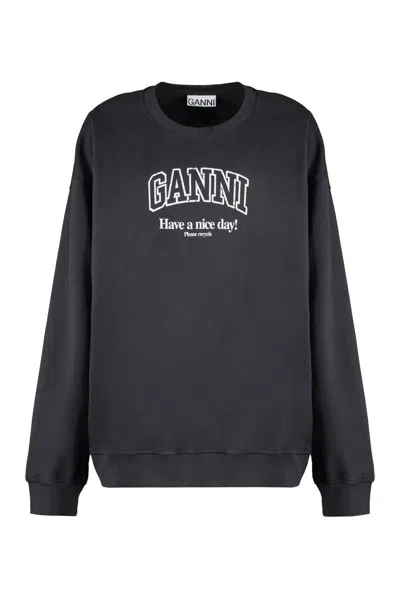 Ganni Sweaters In Grey